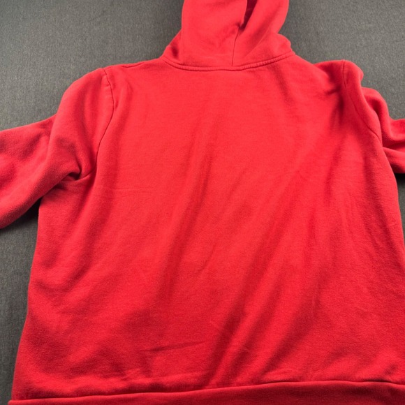 PINK Victoria's Secret Red Zip Up Hoodie Sweatshirt Graphic Logo XL - Picture 8 of 9